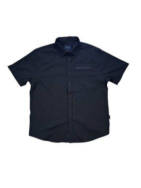 Marc Asher New York Large Black Shirt Short Sleeve Work Outdoors Classic